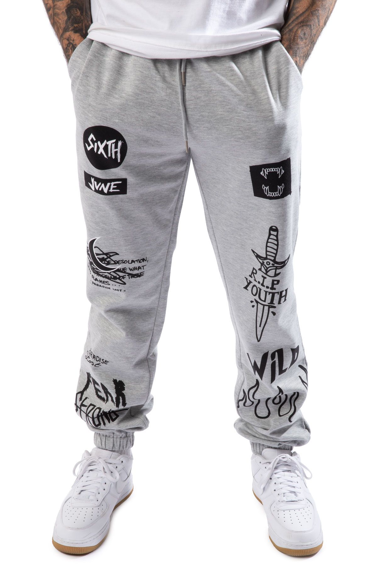 SIXTH JUNE PARIS Crew Love Jogger 22730-LGRE - Shiekh
