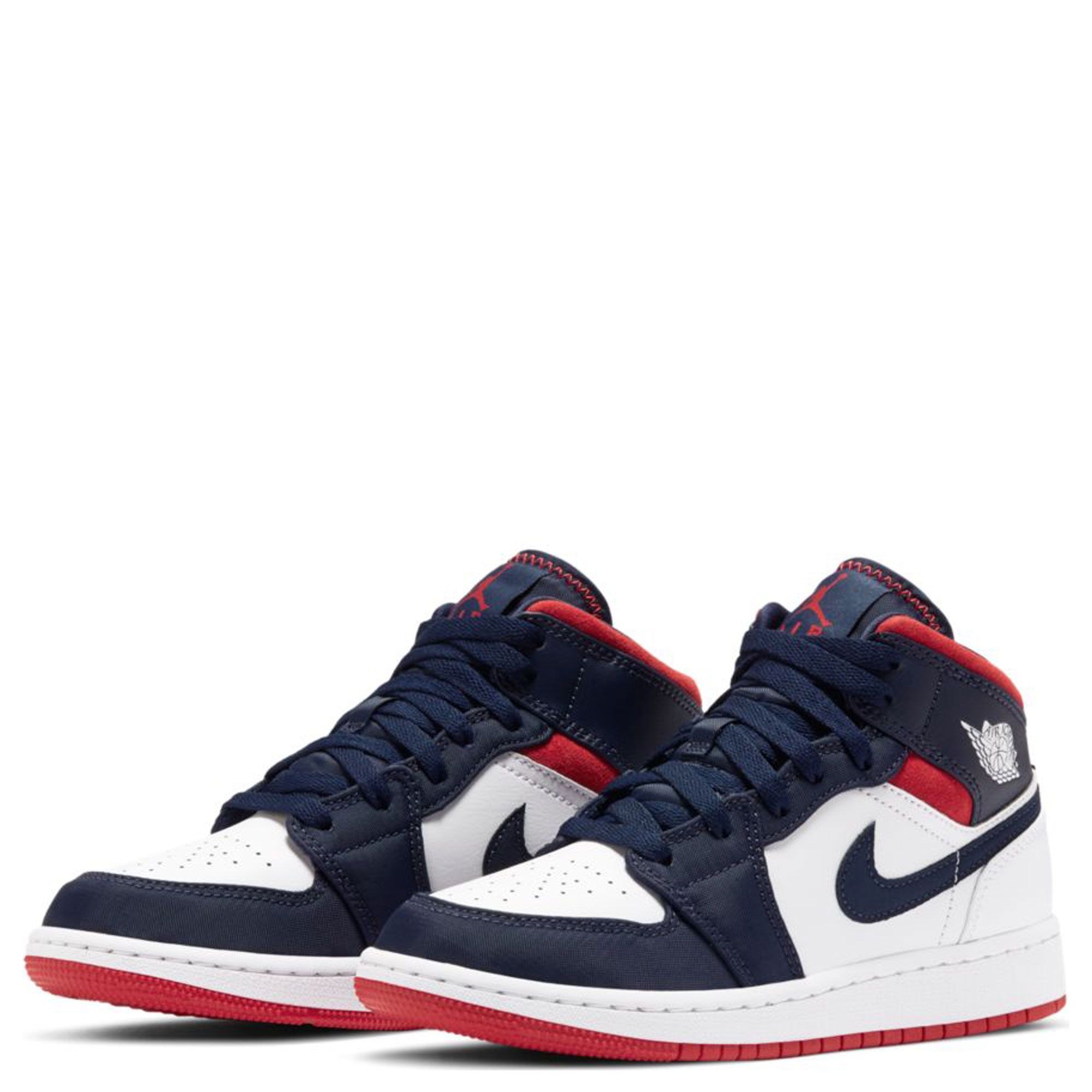 shoe surgeon takes off white air jordan 'Re2Pect' - air jordan 1 mid se gs  navy white university red bq6931 104 sneakers