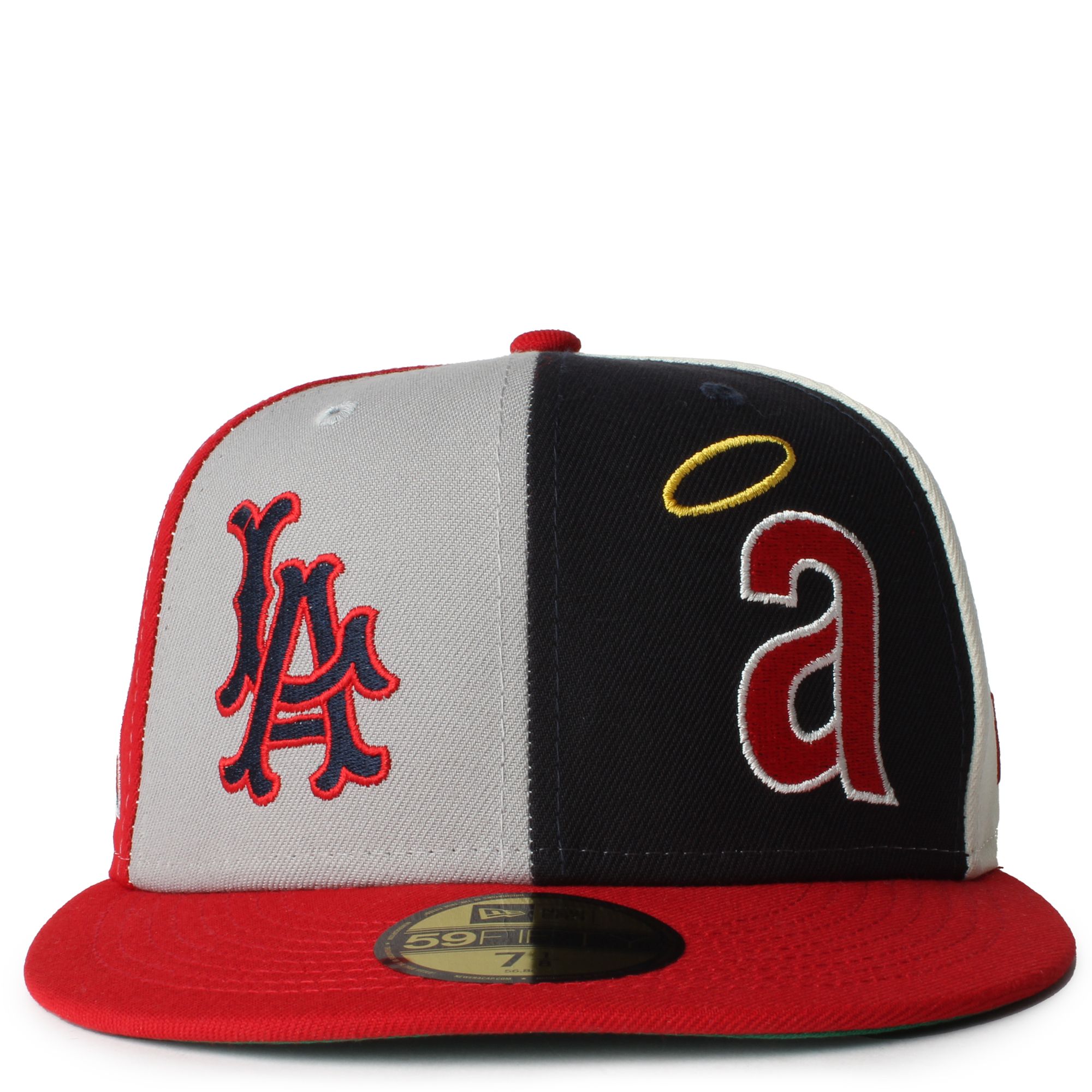 Los Angeles Angels New Era 5950 Fitted Hat - Black/White