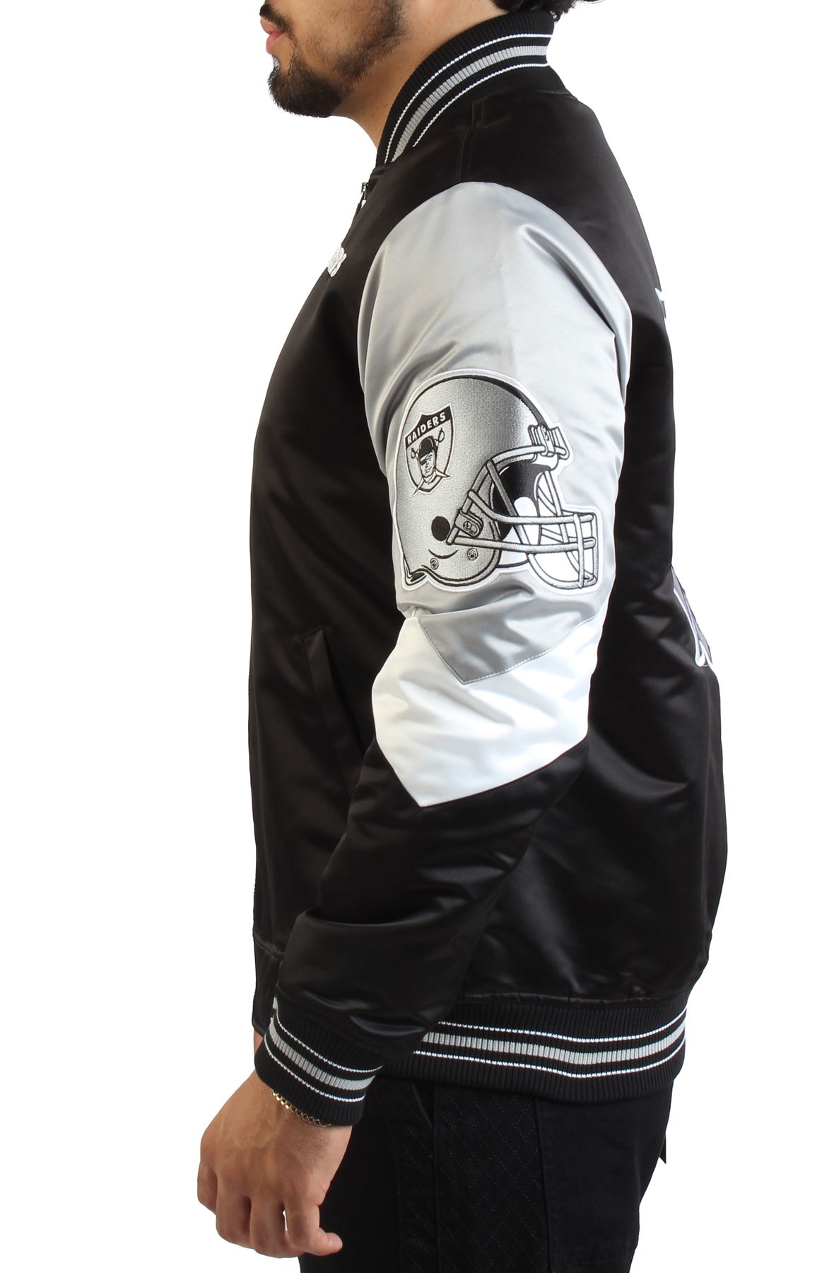 MITCHELL AND NESS NFL Las Vegas Raiders Throw It Back Jacket