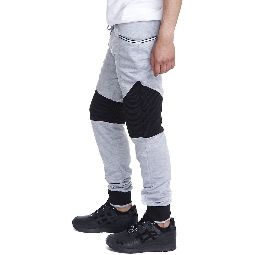 black and grey tech joggers