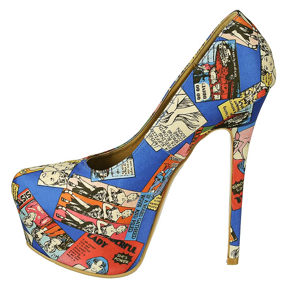 multi coloured stilettos