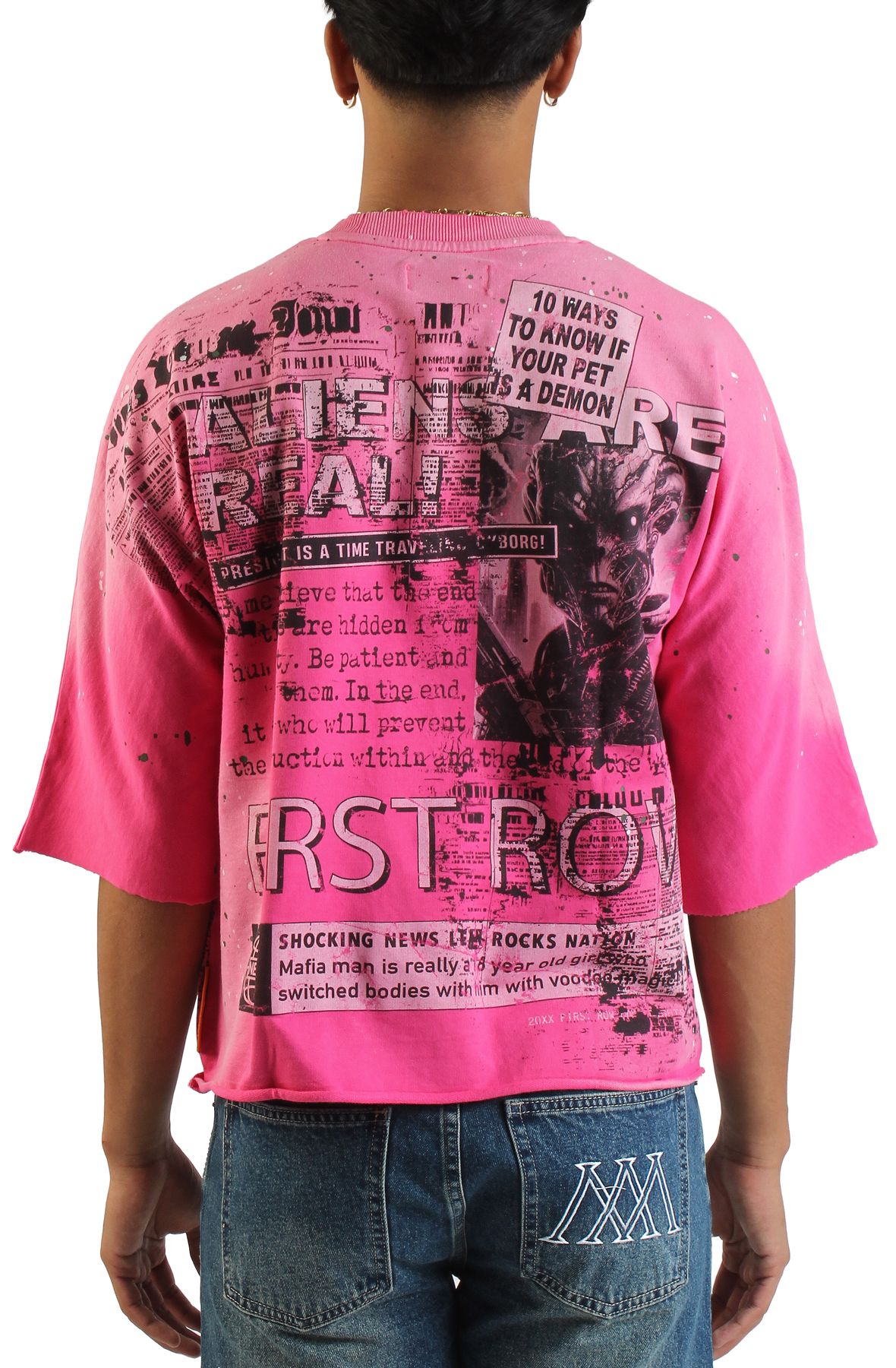 FIRST ROW Aliens T-Shirt FRM1013-PNK - Shiekh