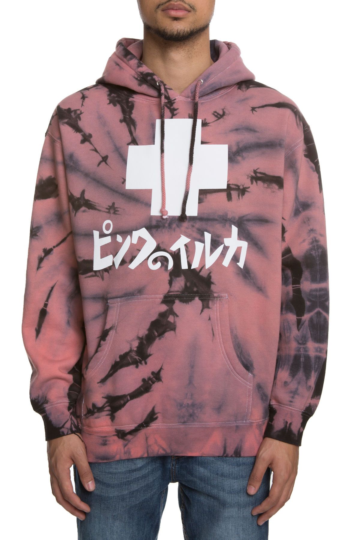 pink promo hoodie