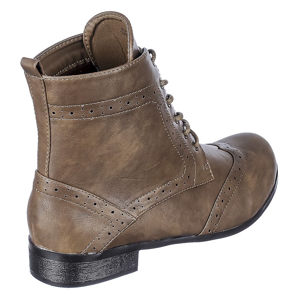 DND FASHION Roxy1 Low Heel Ankle Boot ROXY1/TAUPE Shiekh