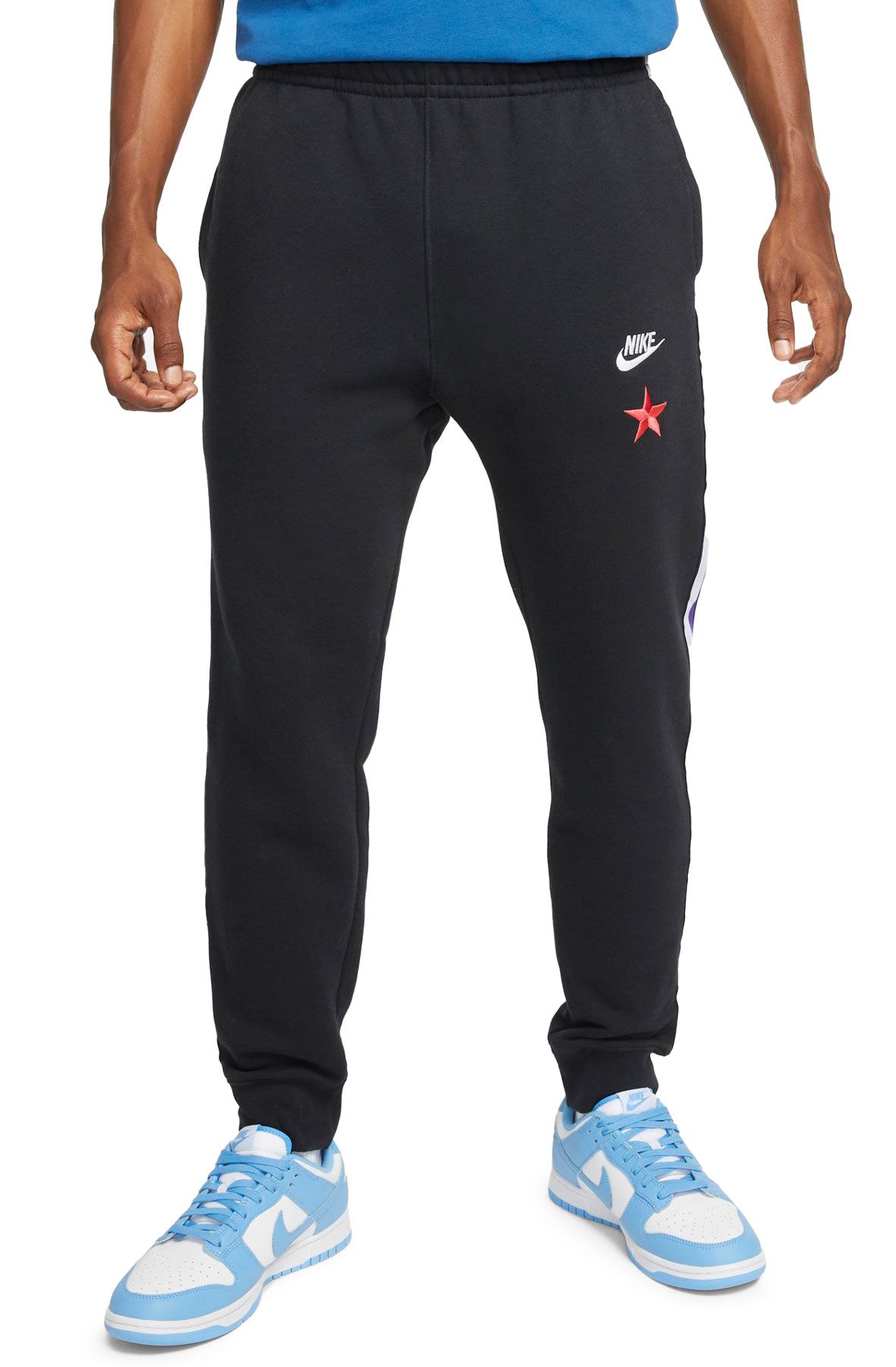 Nike Sportswear PANT - Tracksuit bottoms - bold berry/black/white