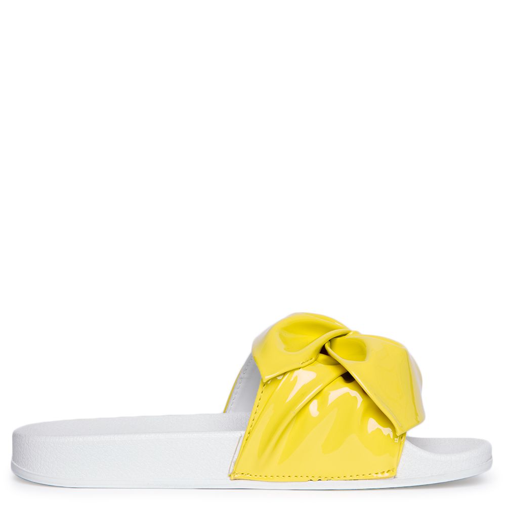 yellow slides womens