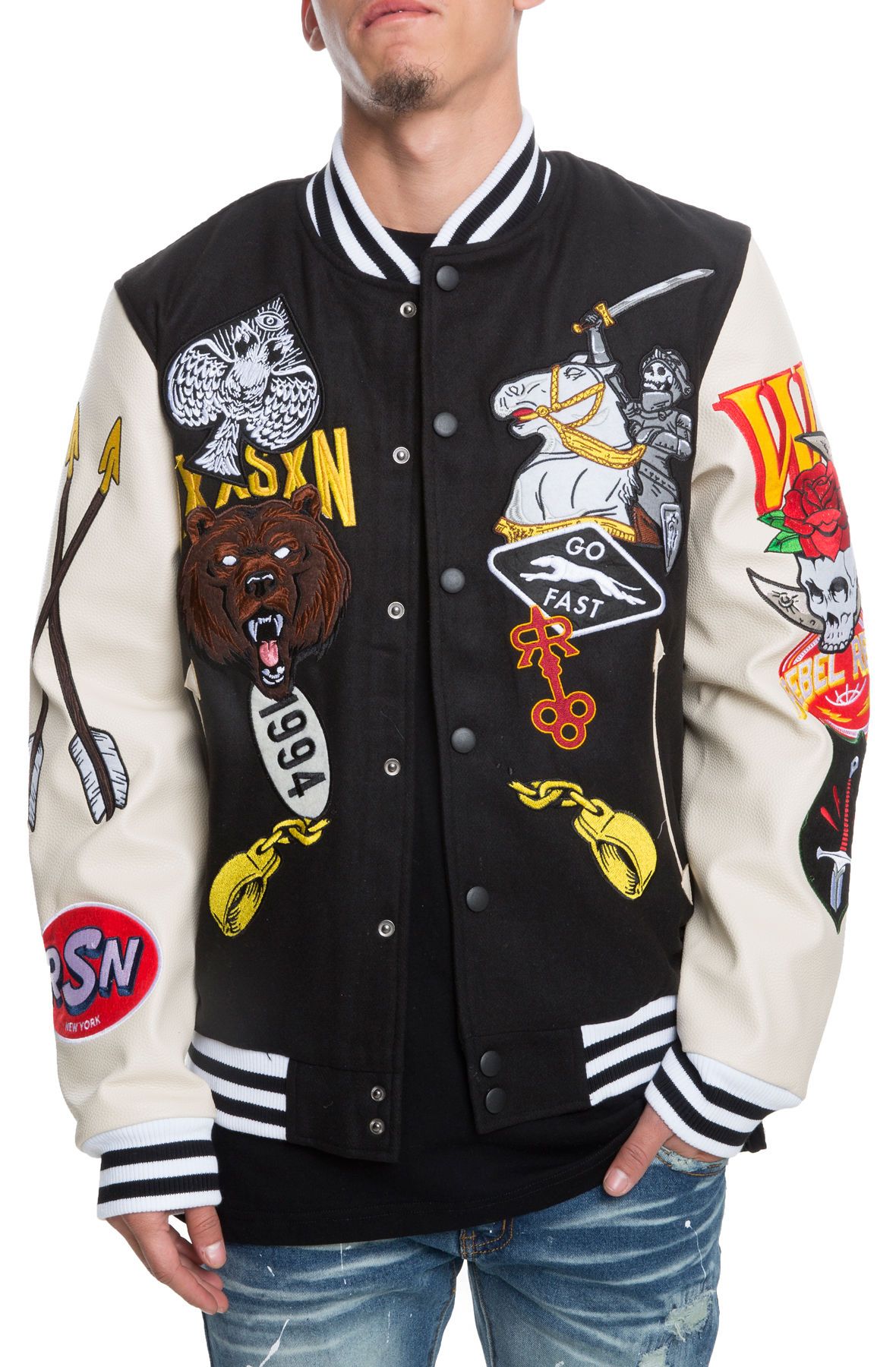 Reason discount varsity jacket