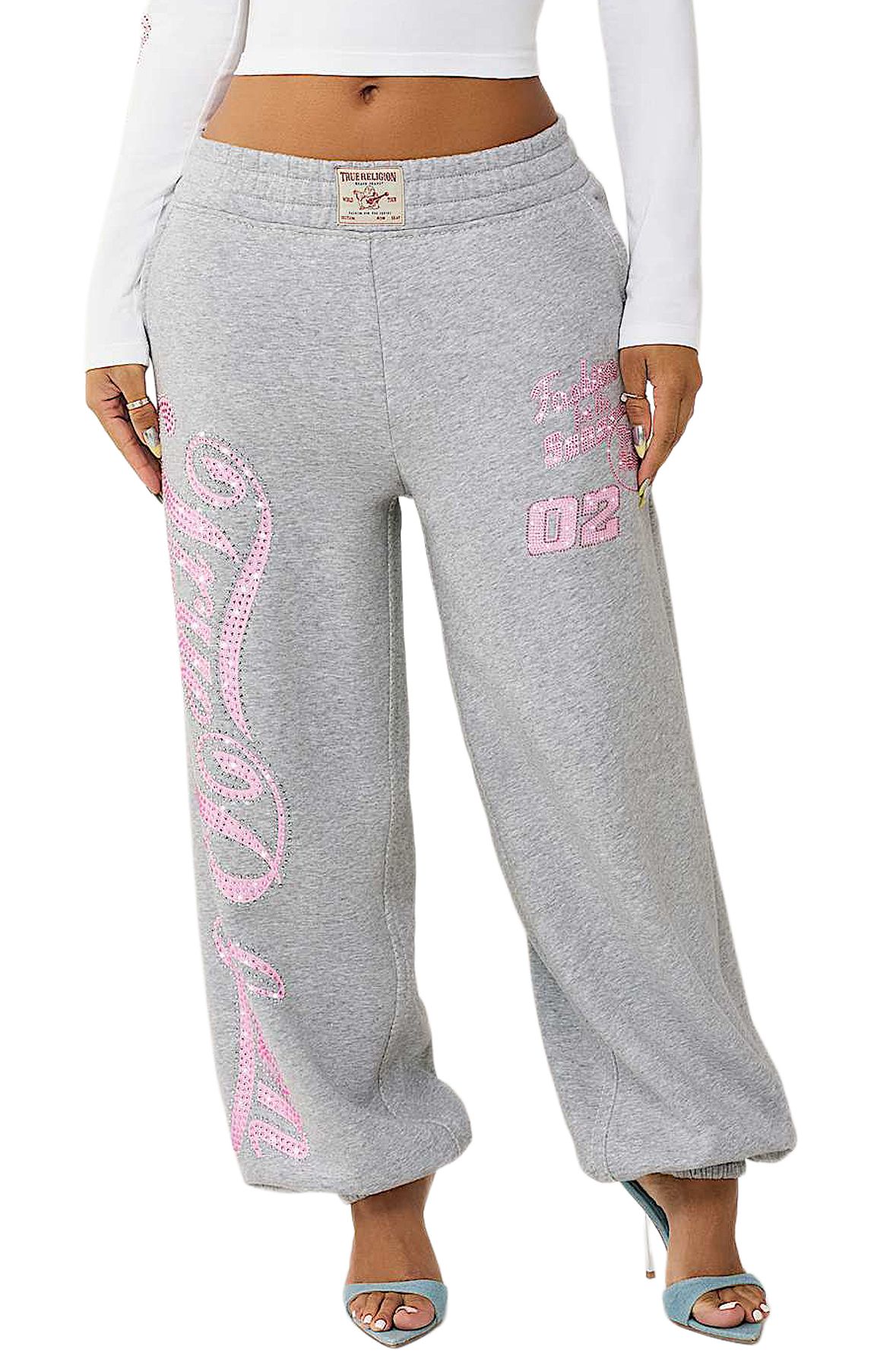TRUE RELIGION Big T Crystal Baggy Joggers 209854-1501 - Shiekh