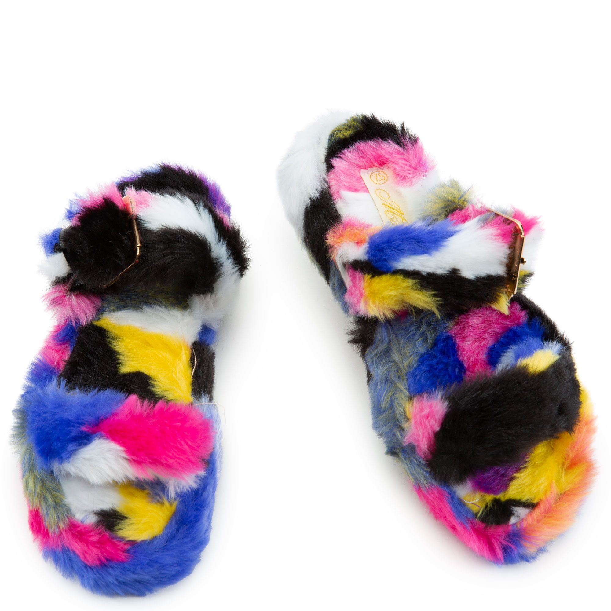MATA GROUPS USA Cuddle2 Flat Fur Sandals CUDDLE2MLTTDY Shiekh