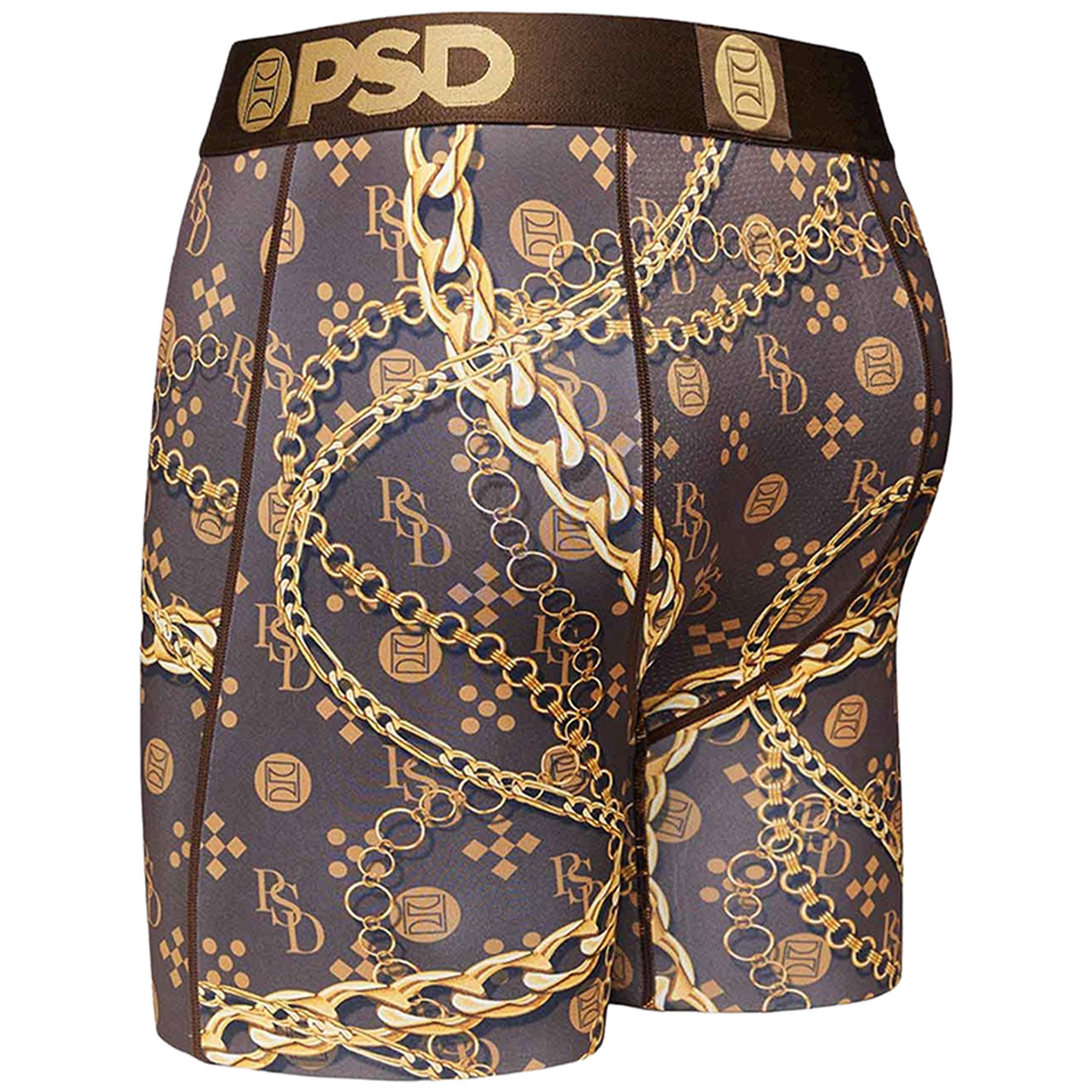PSD Men's Gold Trojan Magnum Pack Boxer Briefs Underwear