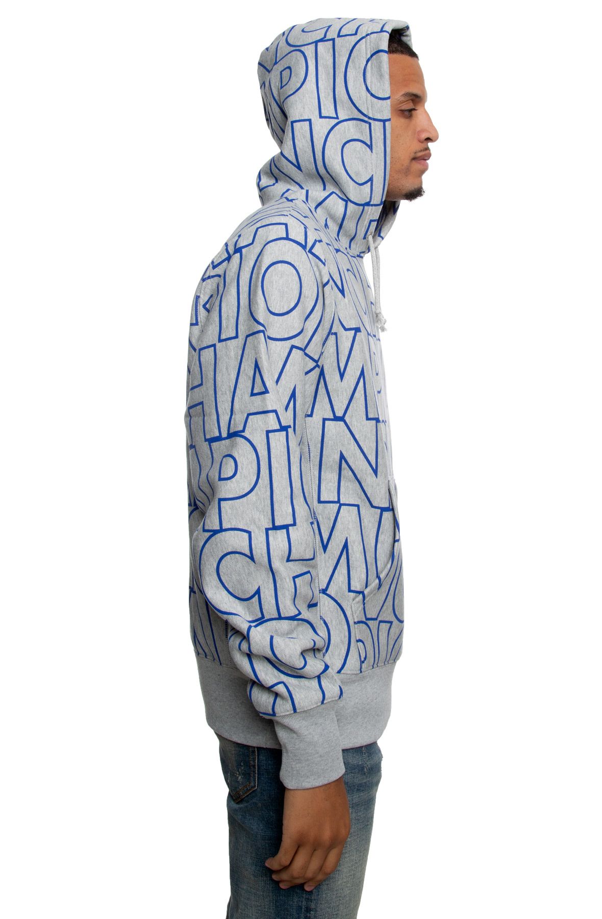 CHAMPION Reverse Weave All-Over Print Pullover Hoodie S29747T+