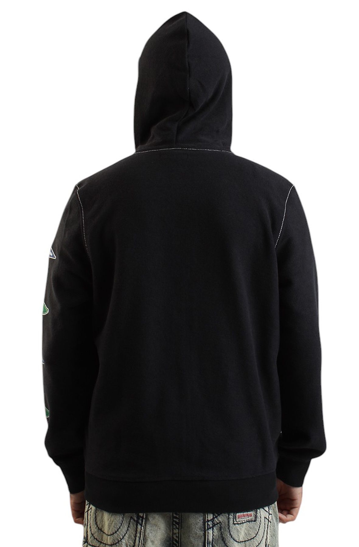 TRUE RELIGION French Terry Zip Hoodie 109387-JETBLK - Shiekh
