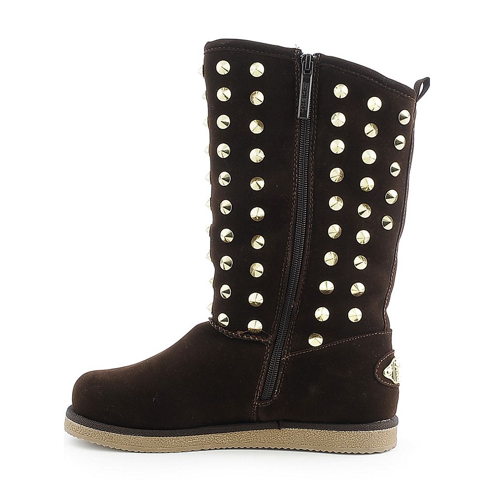 flat studded boots
