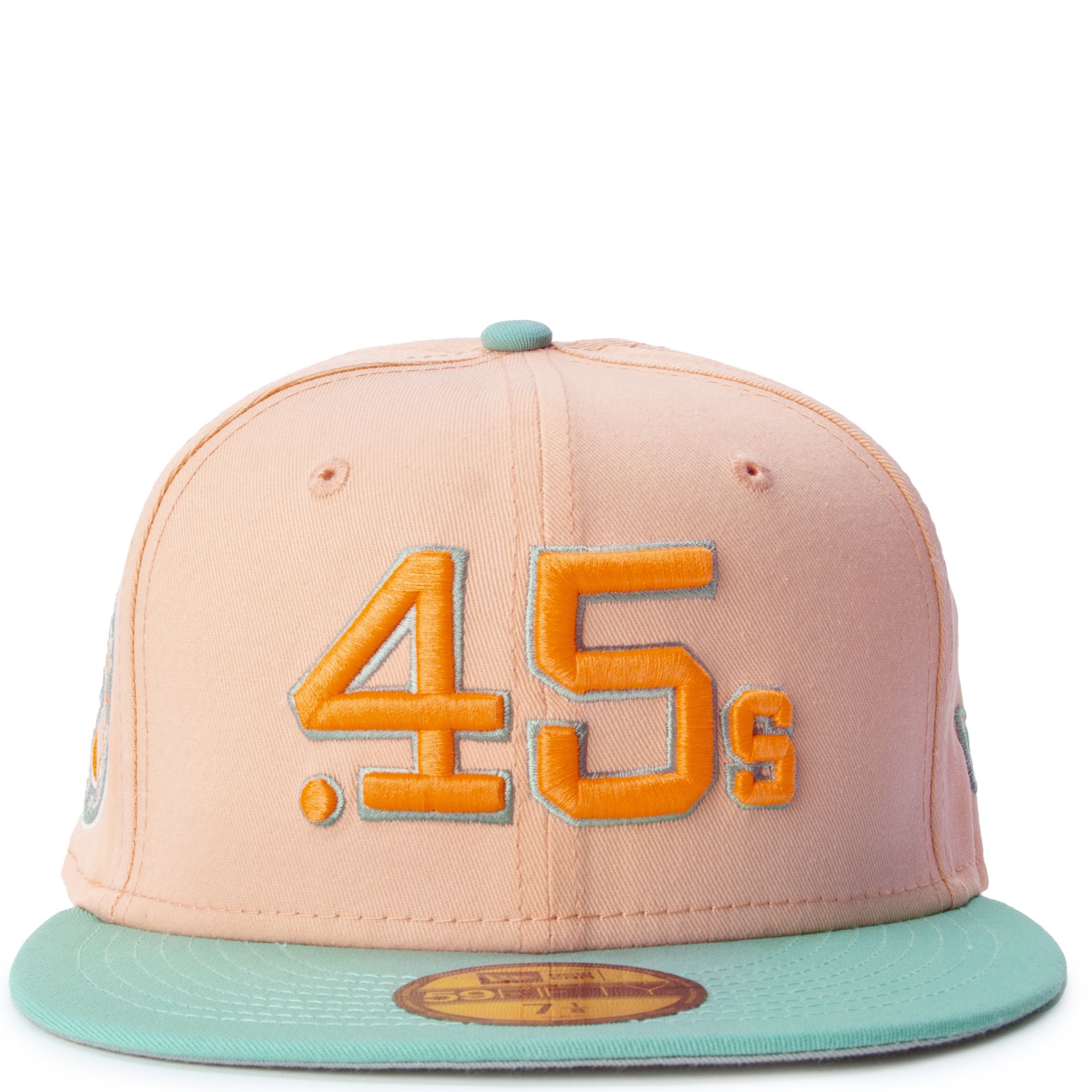 NEW ERA CAPS Houston Colts Peach Mint 59FIFTY Fitted Hat 70725296