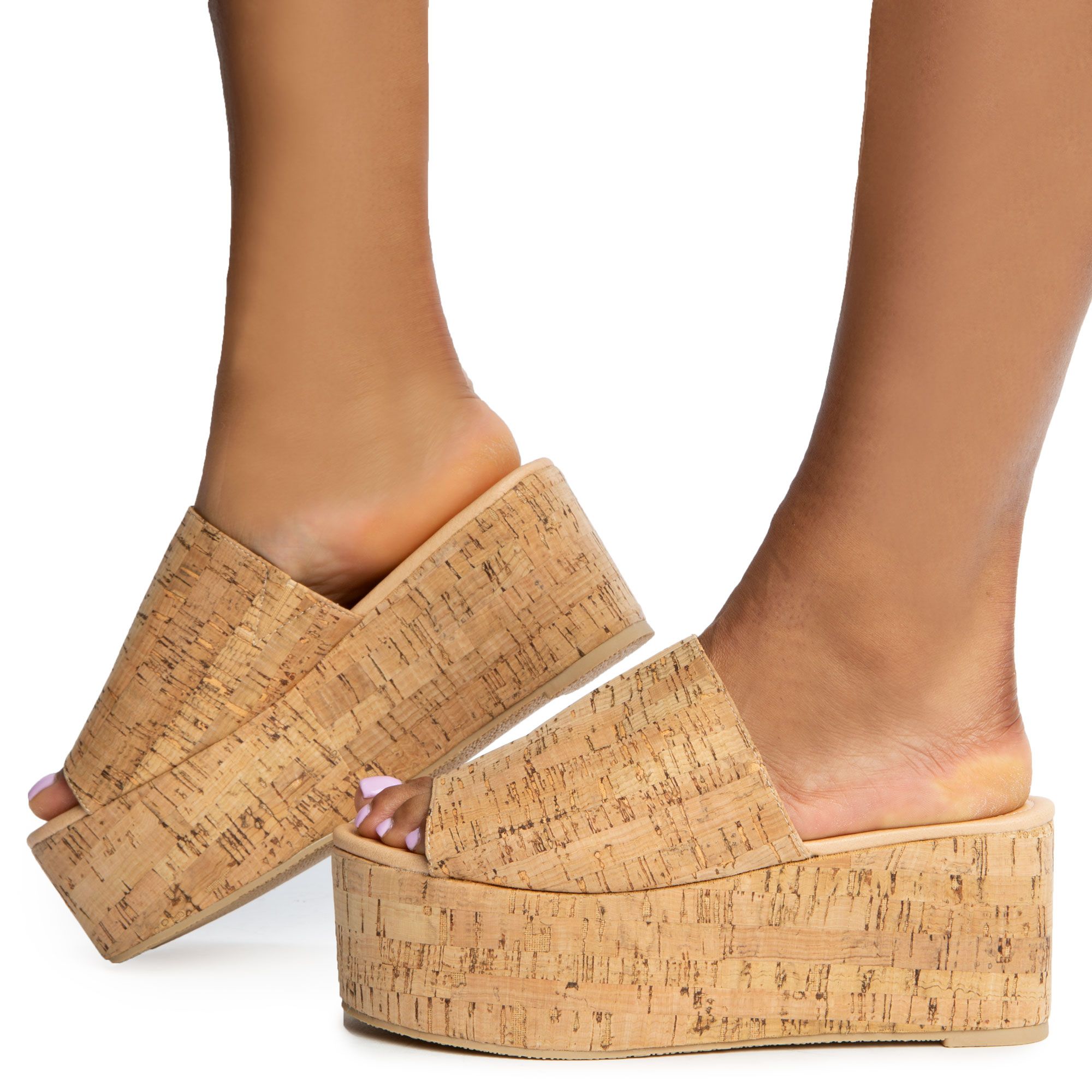 platform sandals cork
