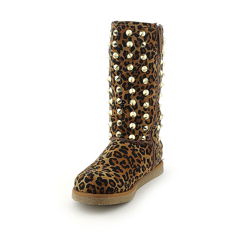 flat boots with studs