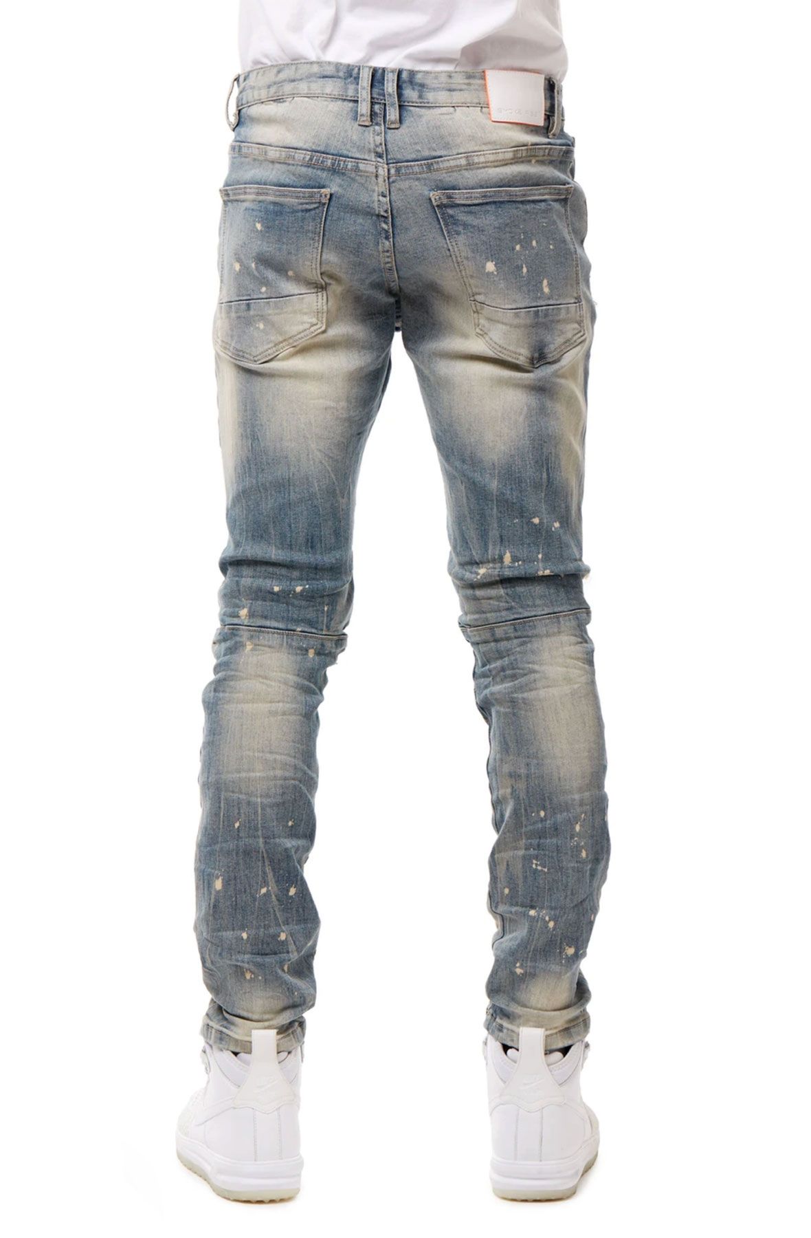 SMOKE RISE Chester Ripped Jeans JP20223-CHSTBL - Shiekh