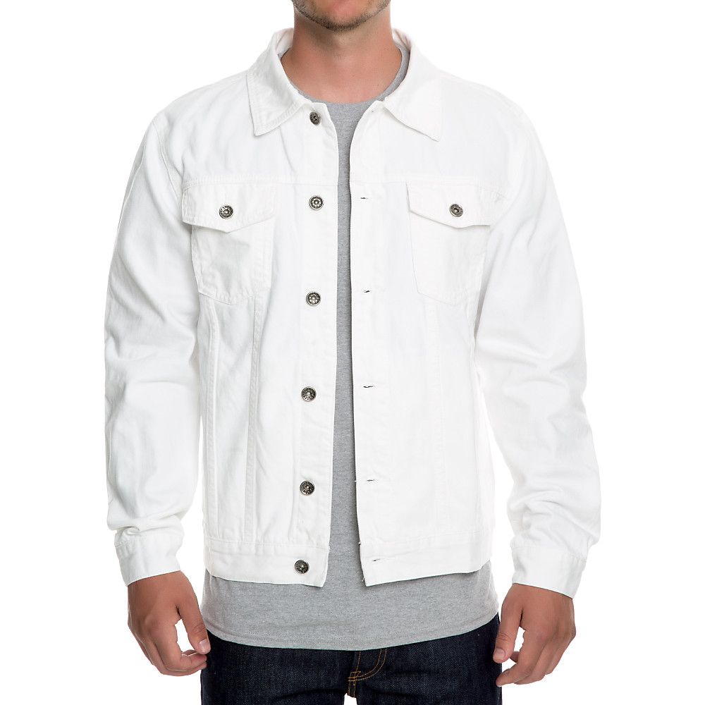 jean jacket men white