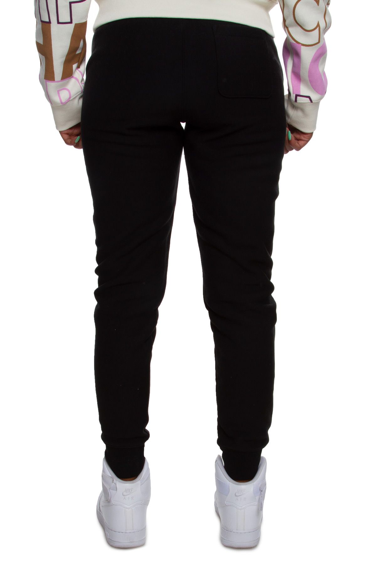 champion reverse weave black joggers pants