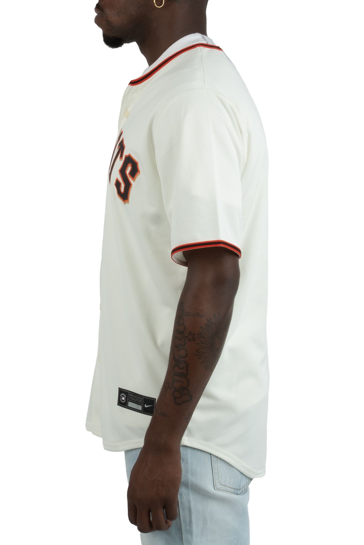 Supreme Denim Baseball Jersey 'White' | Men's Size 2XL
