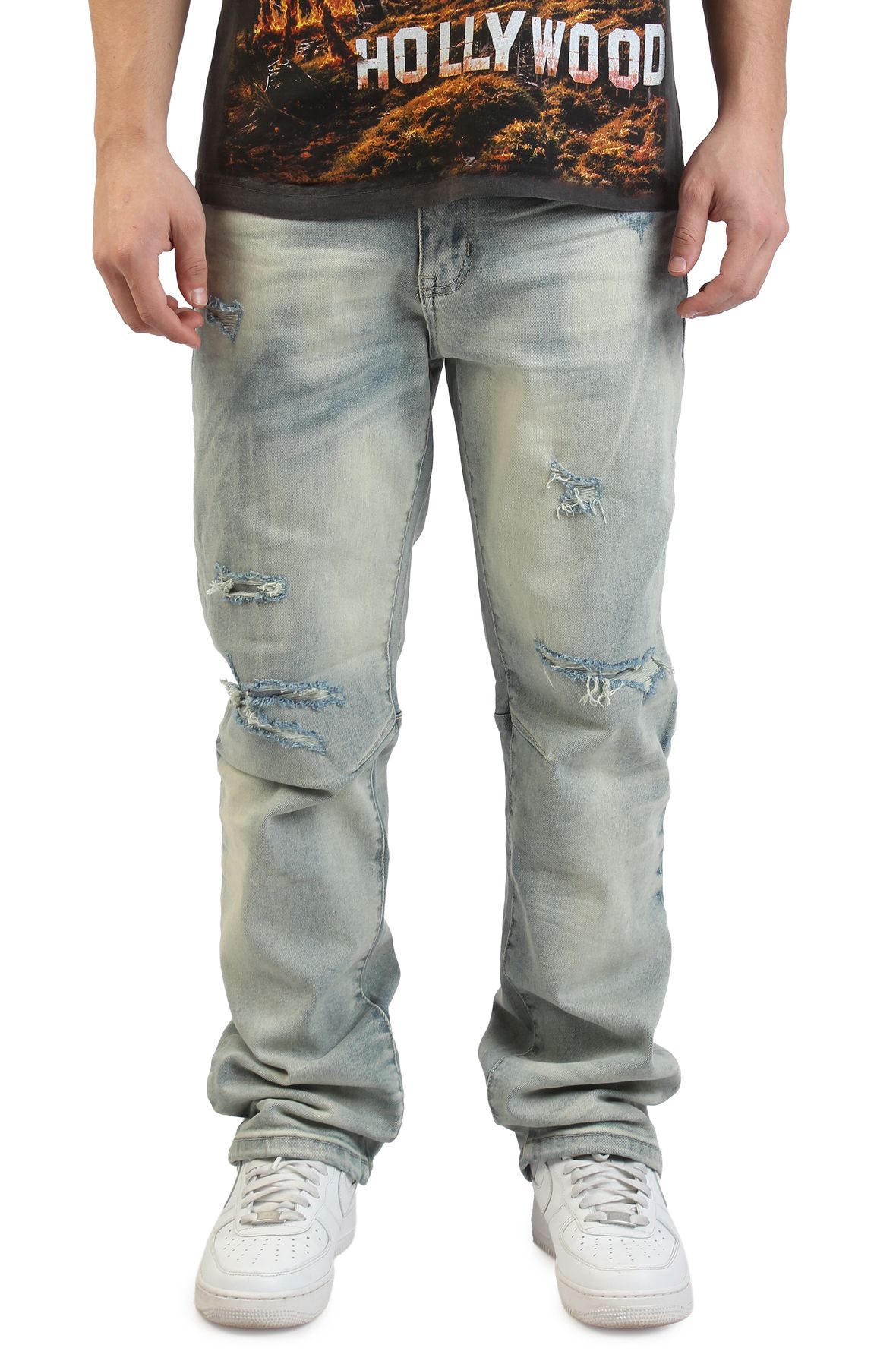 SMOKE RISE Authentic Straight Leg Jean JP26S103SKZ-BLU - Shiekh