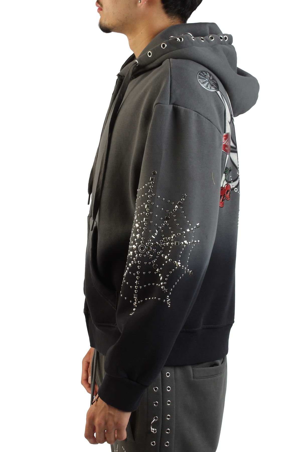 SMOKE RISE No Rules Fleece Full Zip Hoodie FO26S467SK-BLK - Shiekh