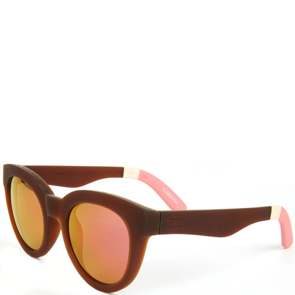 TOMS Toms: Traveler Florentin Matte Sunglasses 10007093 - Shiekh