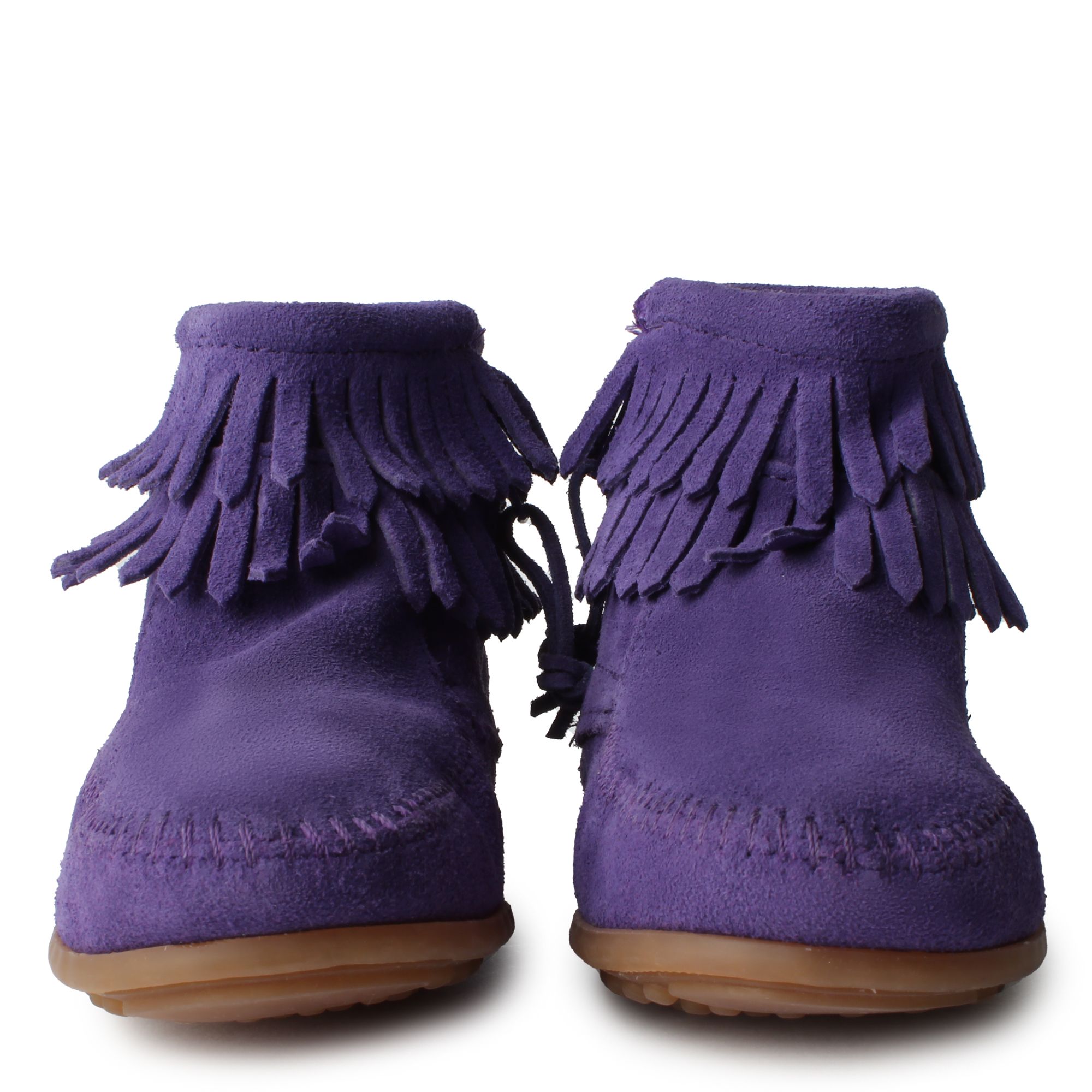 UNKNOWN DOUBLE FRINGE PURPLE BOOTS 2294S PURPLE Shiekh