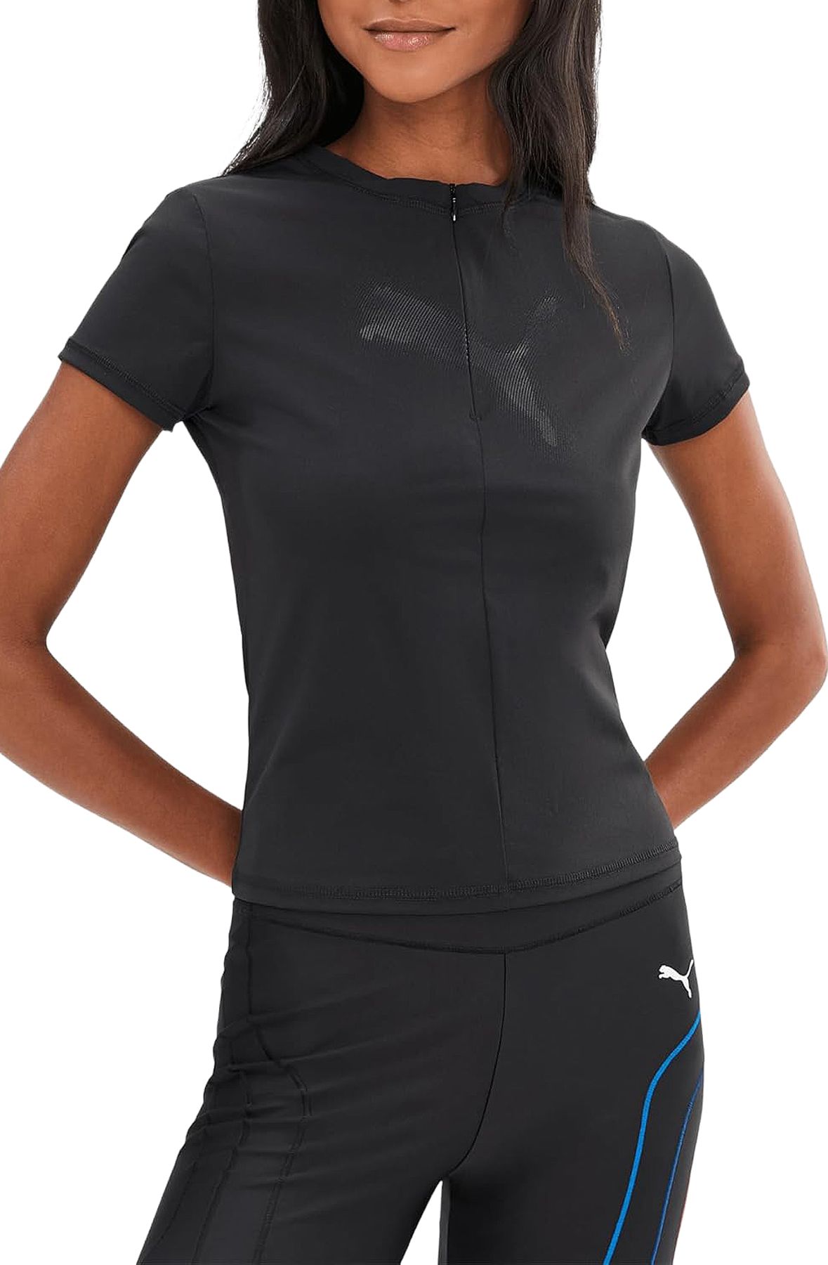 PUMA Dare To Slim Fit Half Zip-Up T-Shirt 63460001 - Shiekh