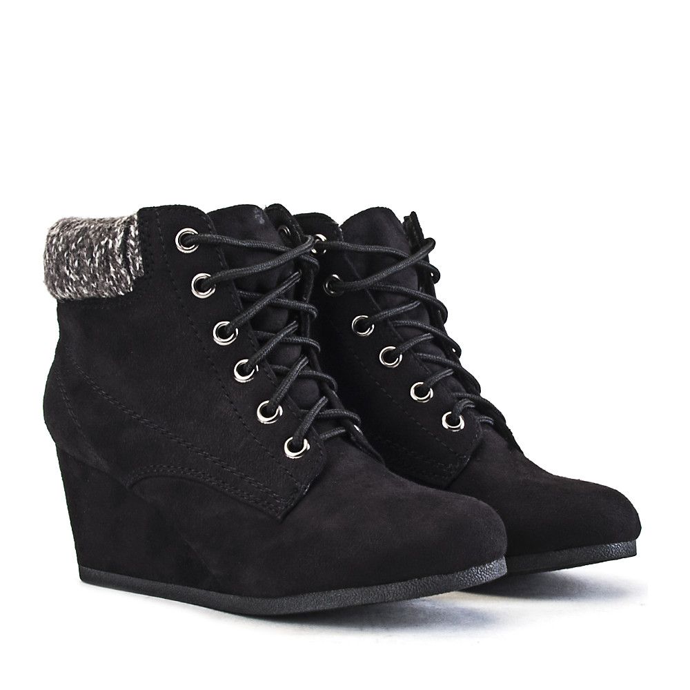 wedge boots for women size 5