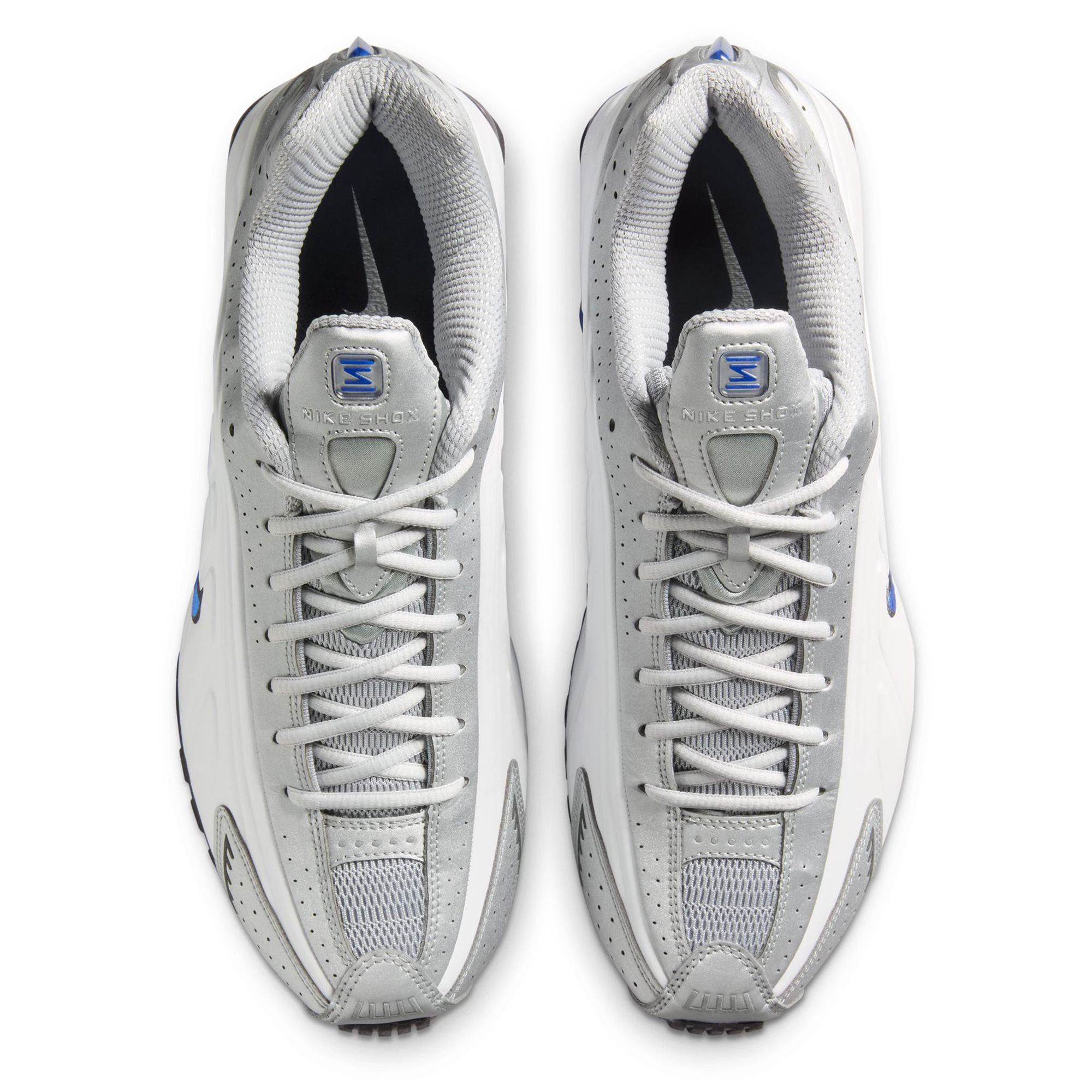 国内配送 NIKE SHOX R4 WHITE/LLIC SILVER-WHITE nike men shox r4 white metallic silver metallic silver