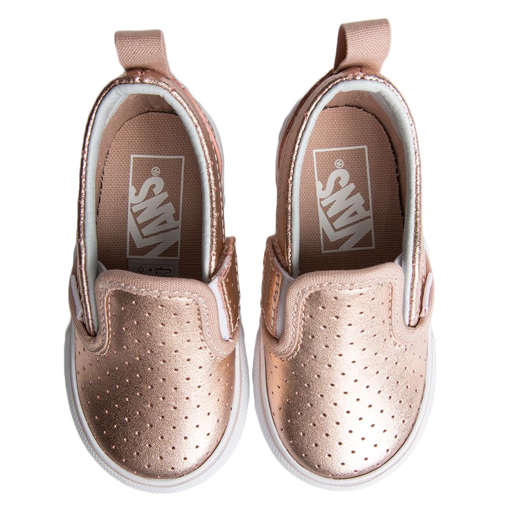 Khaki vans with rose gold best sale