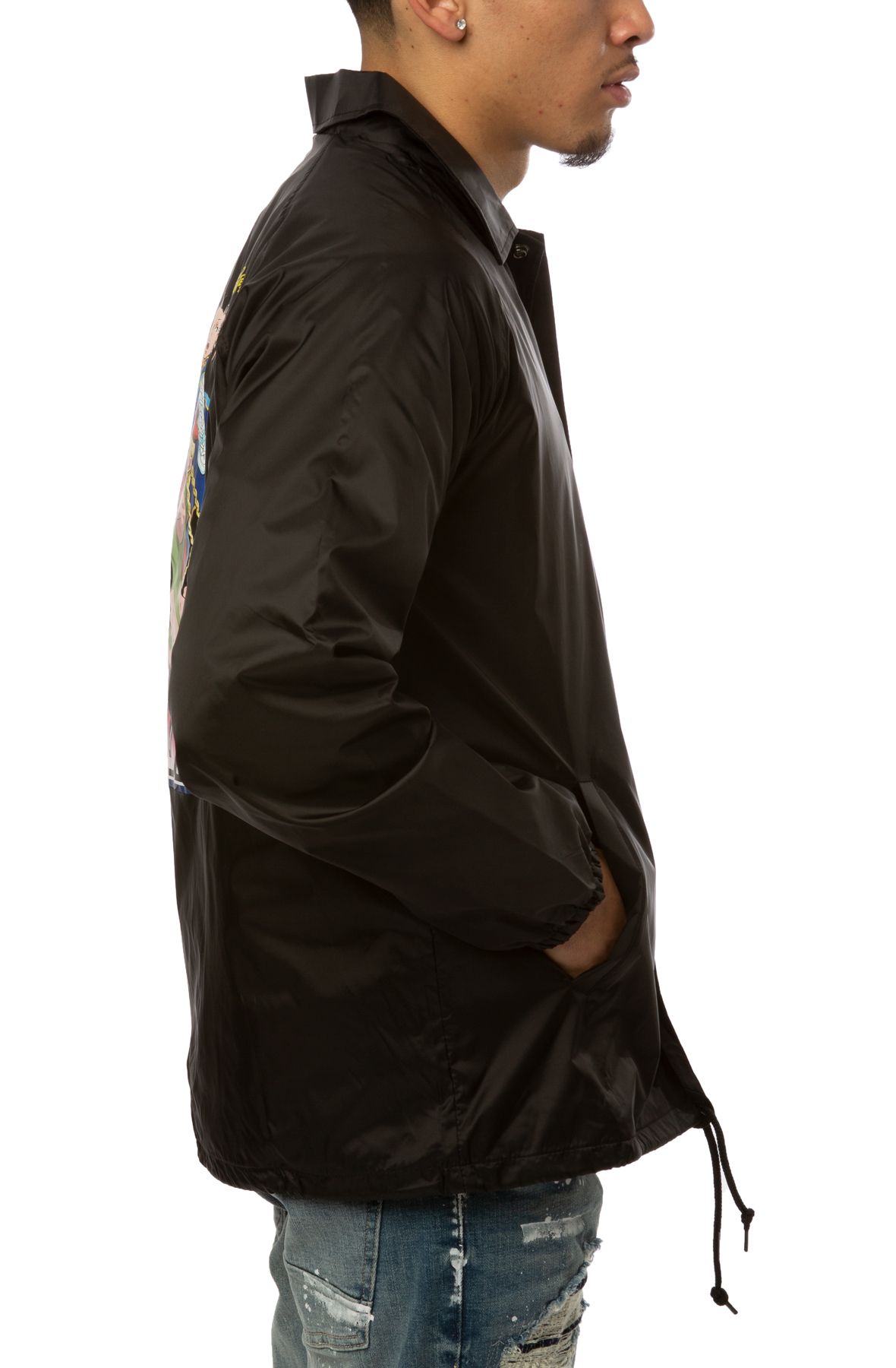 HUF Chun Li Coach Jacket JK00321-BLK - Shiekh