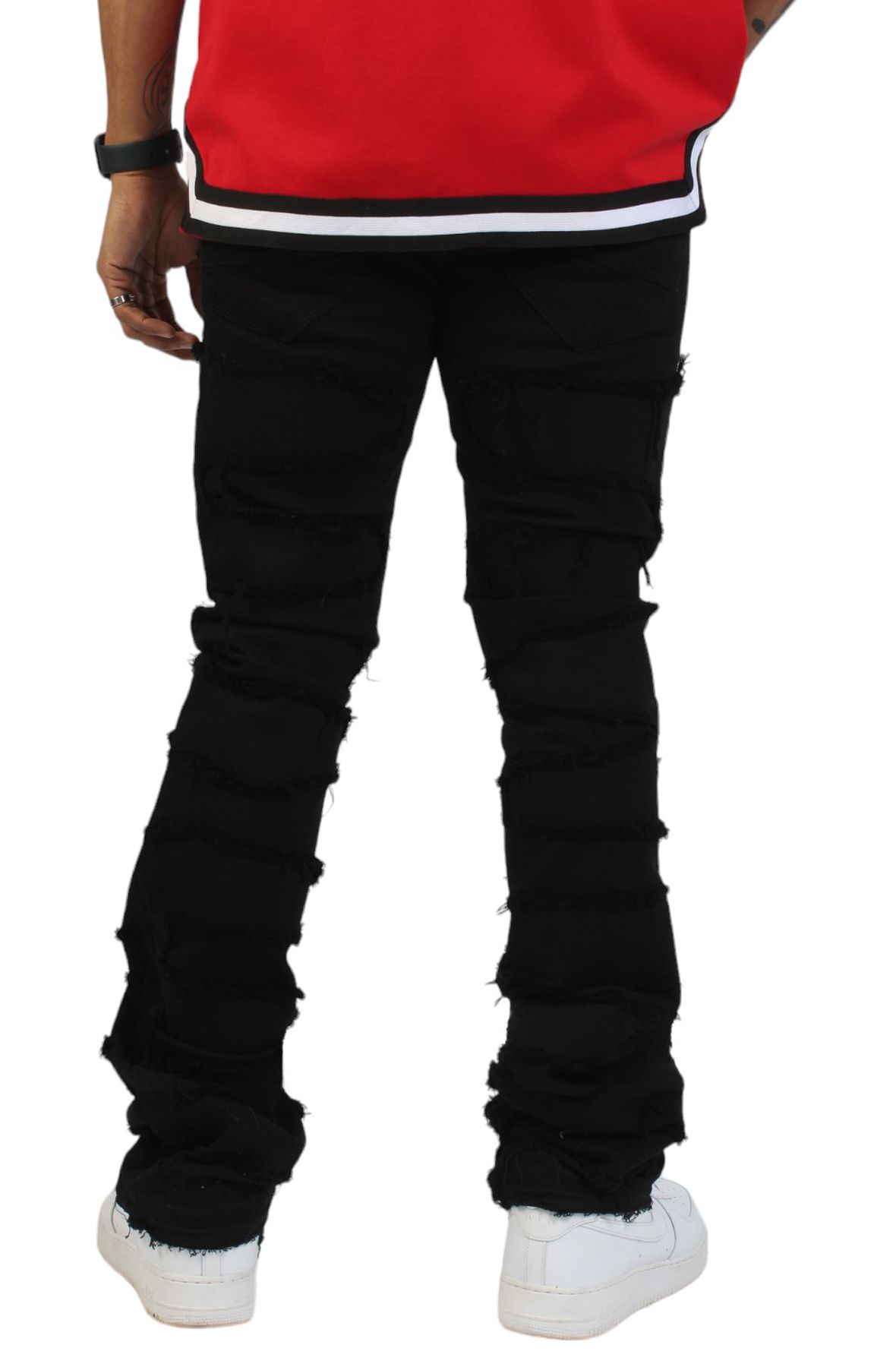 BRIAN BROTHERS INC. Martin Stacked Slim Jean JTF1130A-BLK - Shiekh