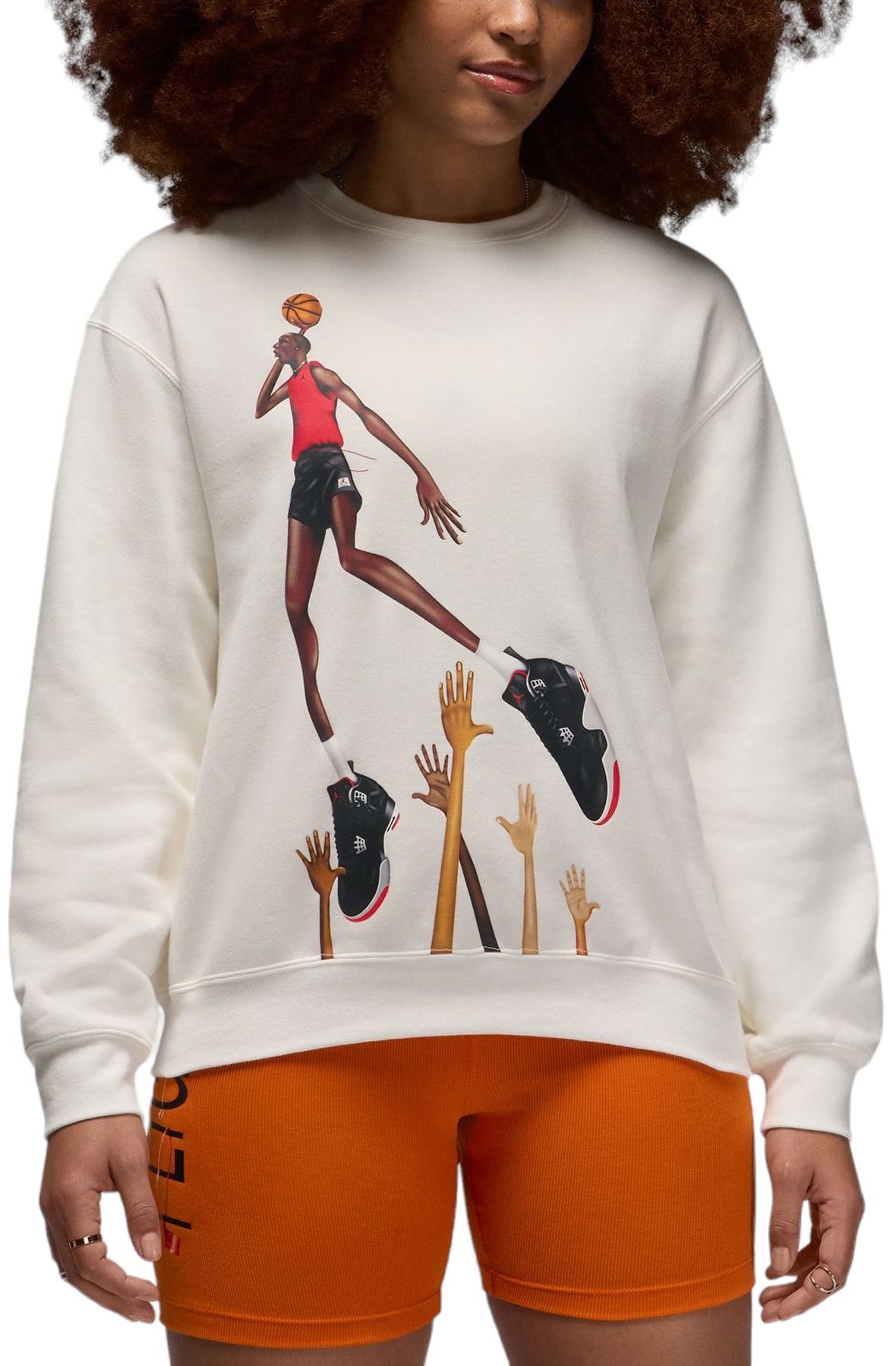 ★NIKE★JORDAN FLEECE CREWNECK スウェットシャツ★追跡可 Jordan Brooklyn Fleece Women's Crew-Neck Sweatshirt. Nike JP