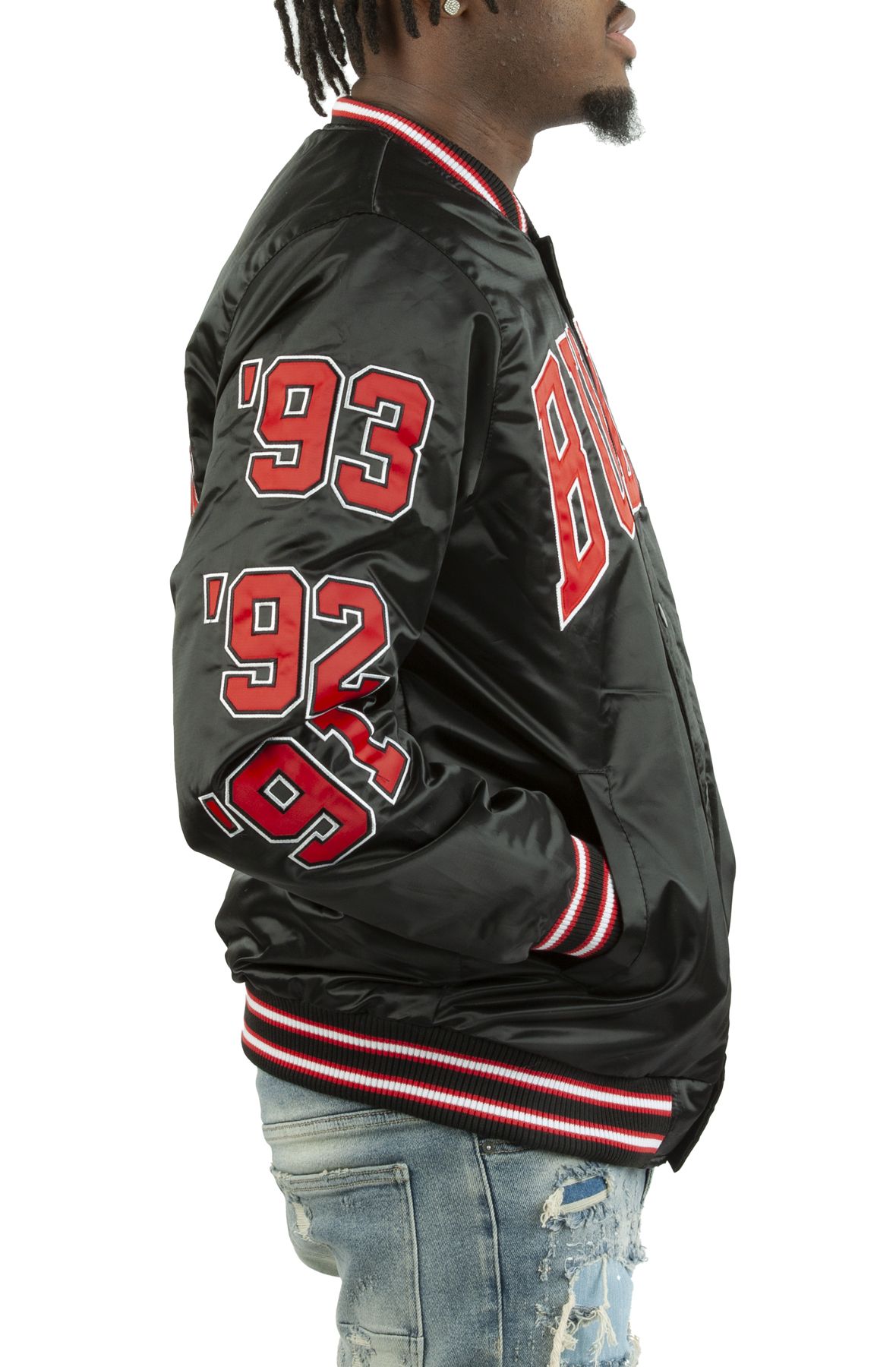 STARTER Chicago Bulls Champs Patches Jacket LS230571 - Shiekh