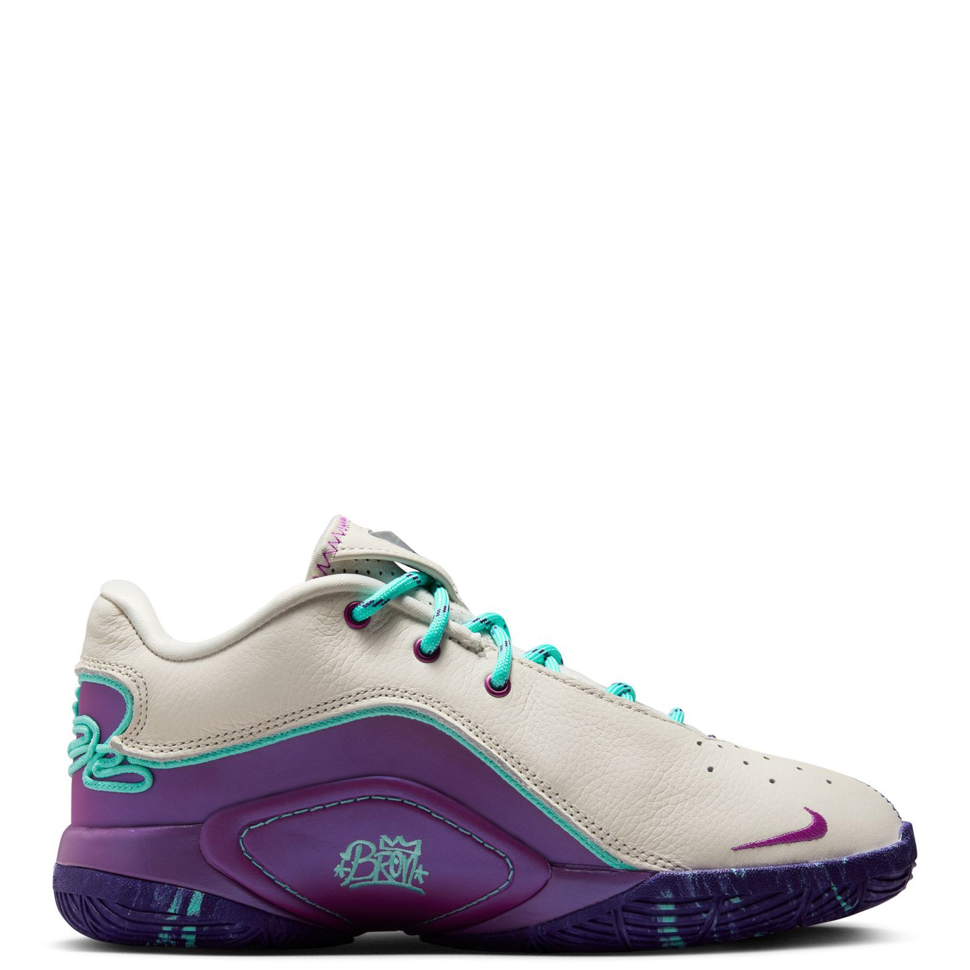 NIKE Grade-School LeBron XXII Phantom/Safety Orange-Lt Orewood Brn