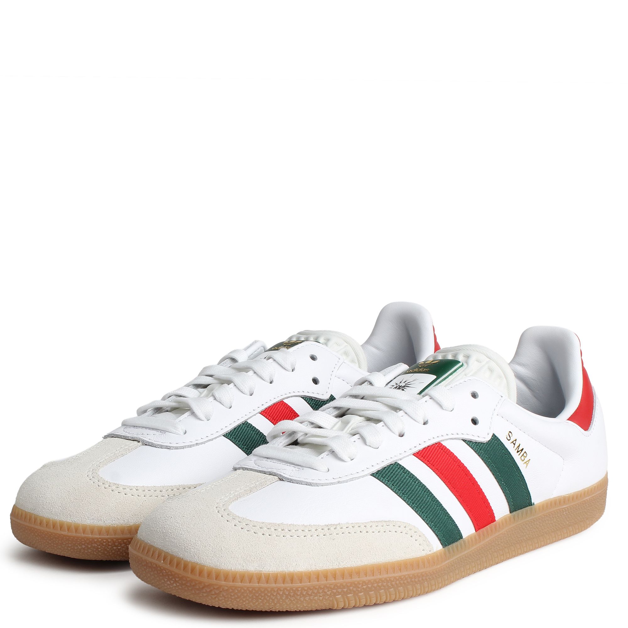 adidas gazelle silver green womens Adidas Samba ADV - White / Crew Green/ Light Gum main image 0