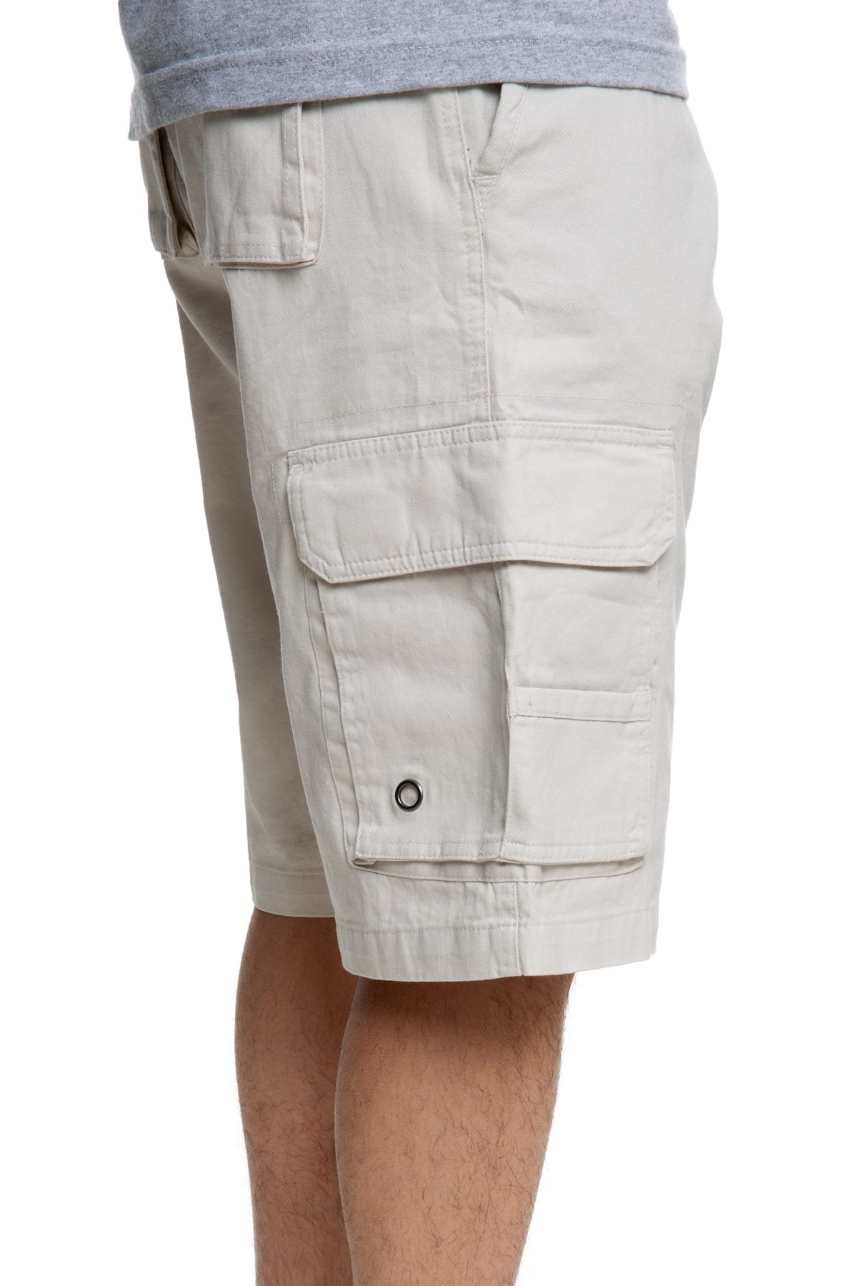 stone cargo shorts