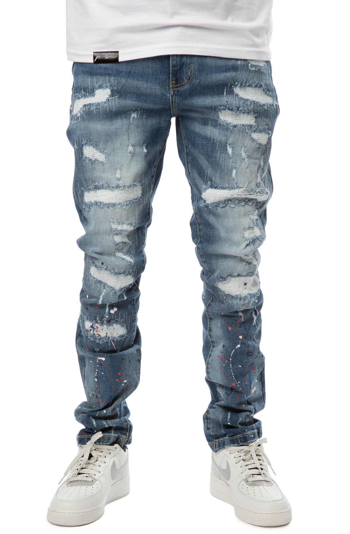 FOREIGN LOCALS Skaar Ripped Jeans FL-21004MSW - Shiekh