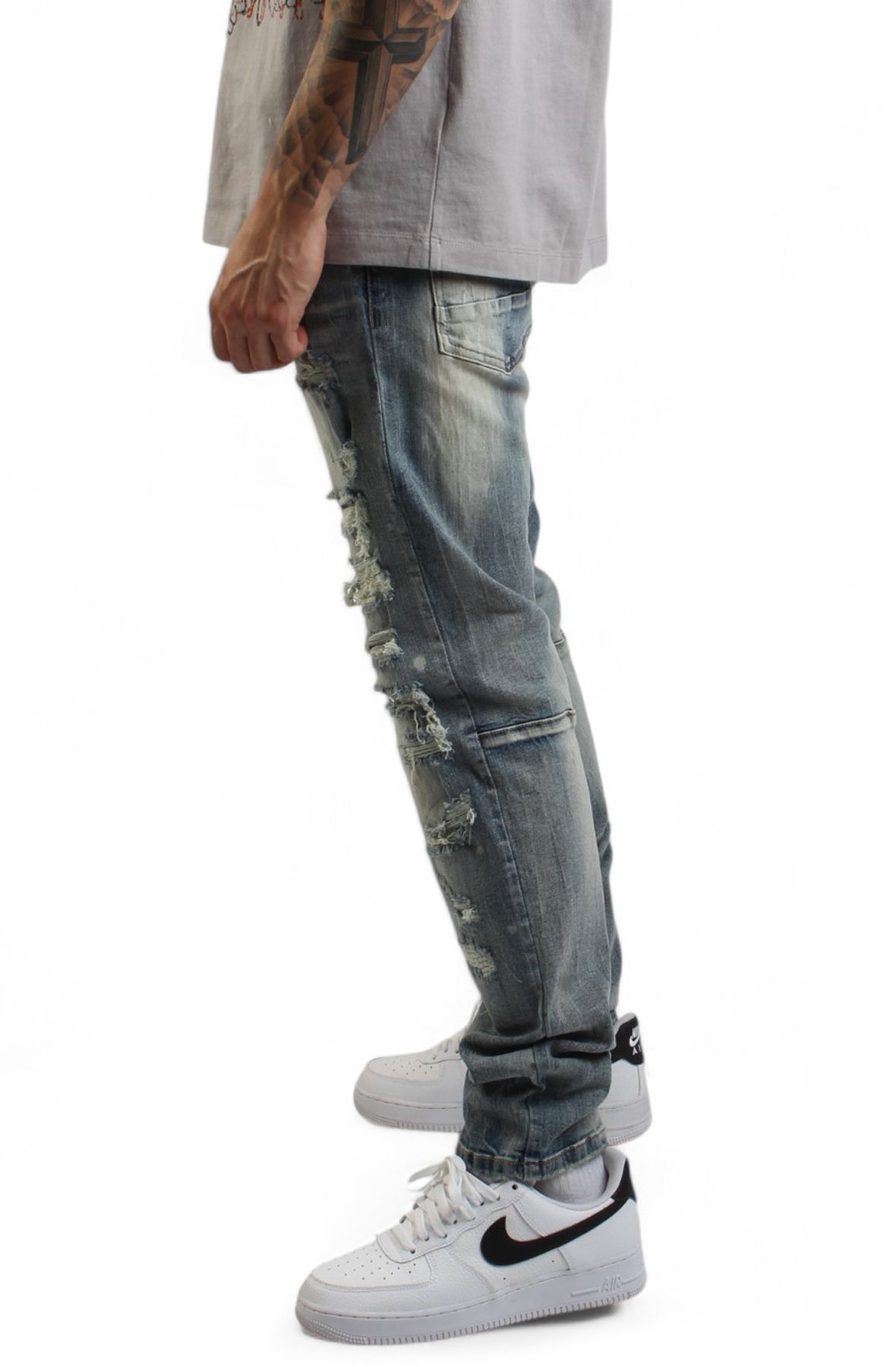  Peak - リッキー SMOKE RISE Long Straight Academy Jeans JP25514SK-TOAST - Shiekh