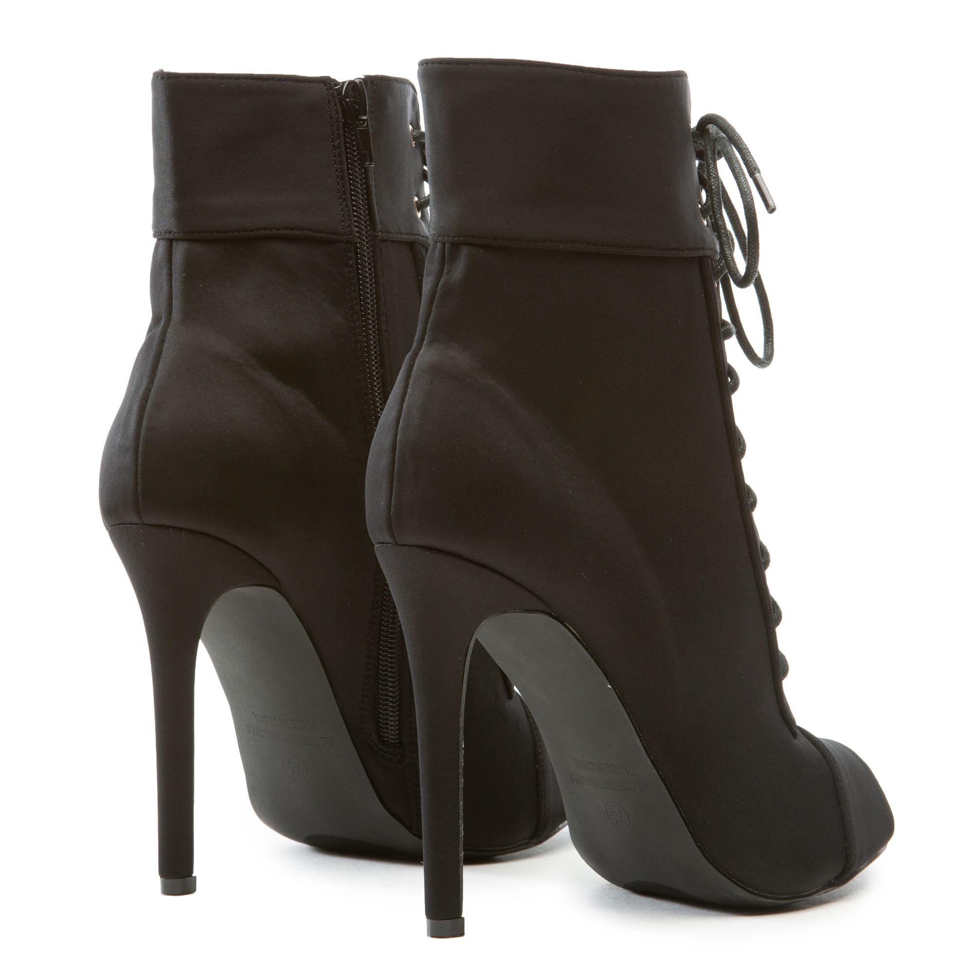 LILIANA Trollz-1 High Heel Booties TROLLZ-1-BLK - Shiekh