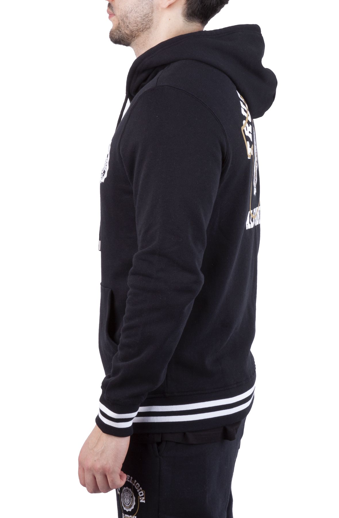 TRUE RELIGION Varsity Zip Up Hoodie 106318-1001 - Shiekh