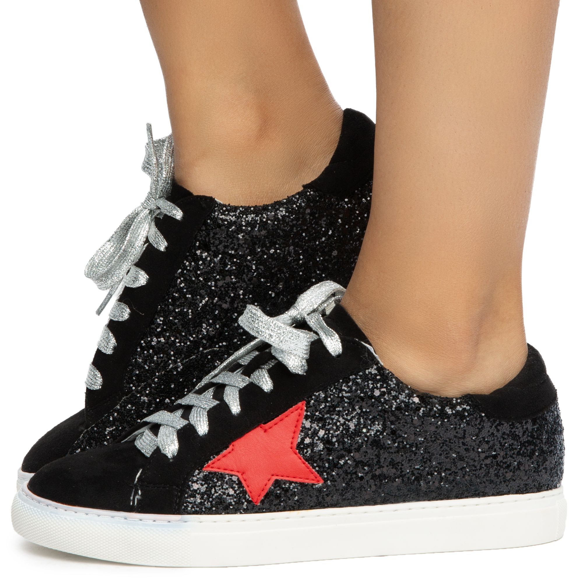 TWIN TIGER FOOTWEAR Dale Glitter Sneakers DALE BLACK Shiekh