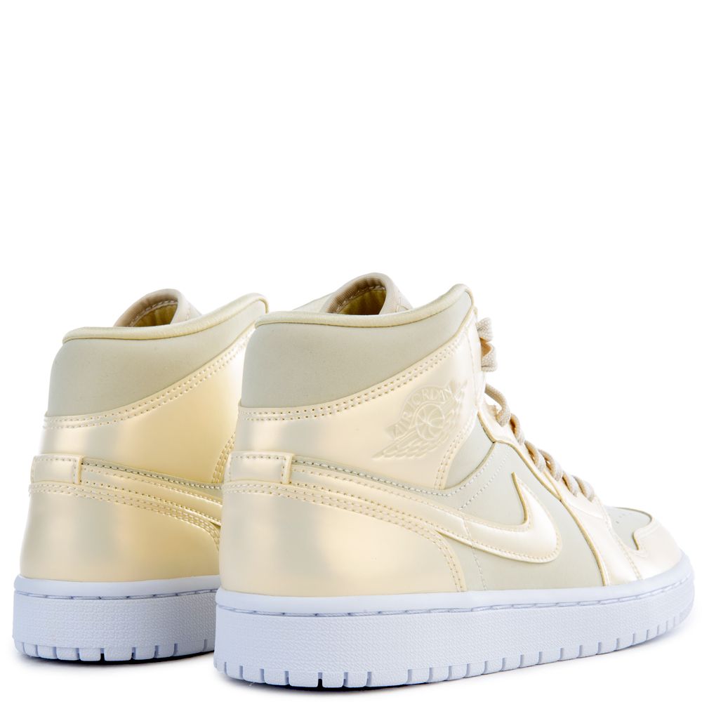 Jordan women's air jordan 1 mid trainer fossil / fossil online / white