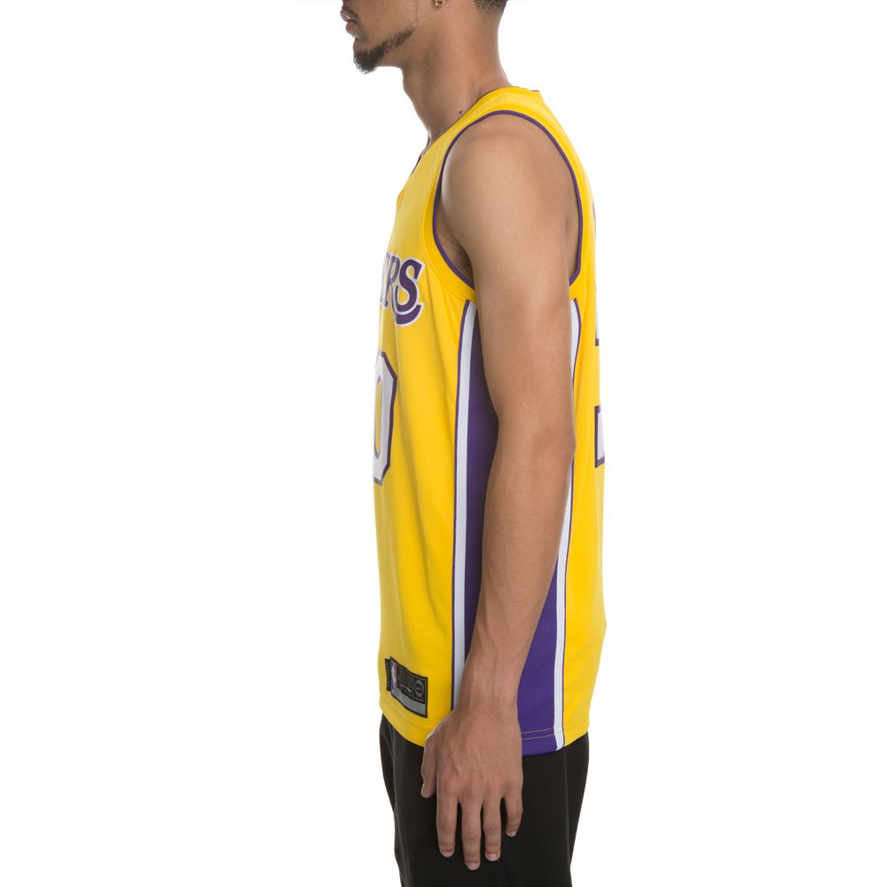 NBA Nike AeroSwift Los Angeles Lakers Blank Jersey Size 56 AH8794-728 Yellow