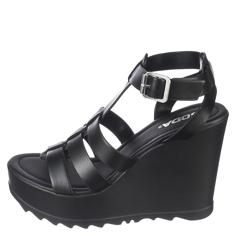 FORTUNE DYNAMICS Cabbot-H Wedges FD CABBOT-H/BLK PU - Shiekh