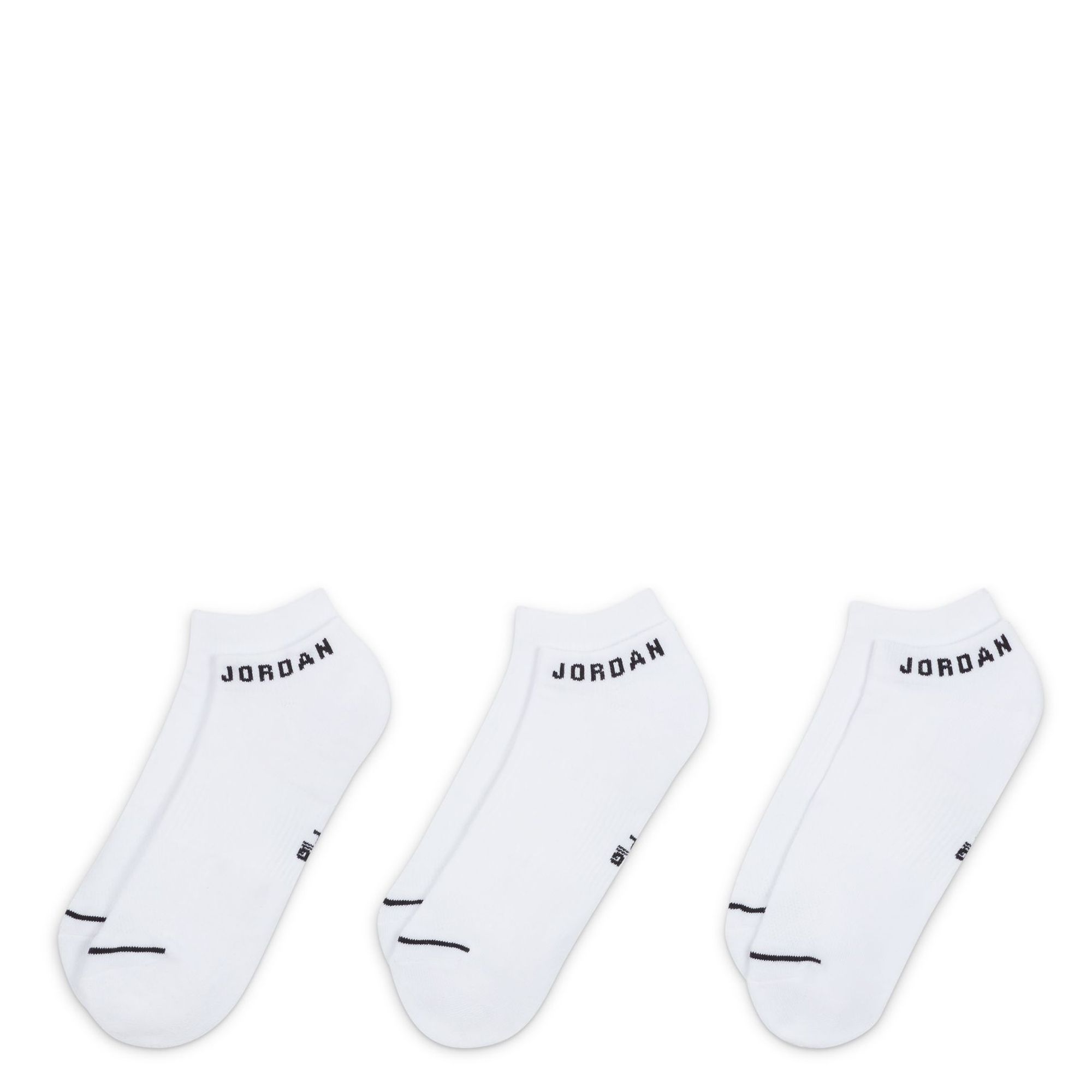 JORDAN Everyday No-Show Socks (3 Pairs) DX9656 100 - Shiekh