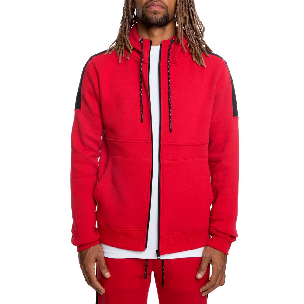 FBRK FULL ZIP HOODIE JG 8060 RD - Shiekh